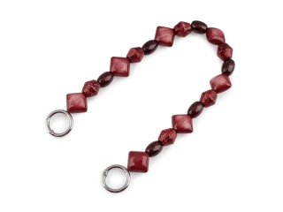 Ucho korálkové bordo
